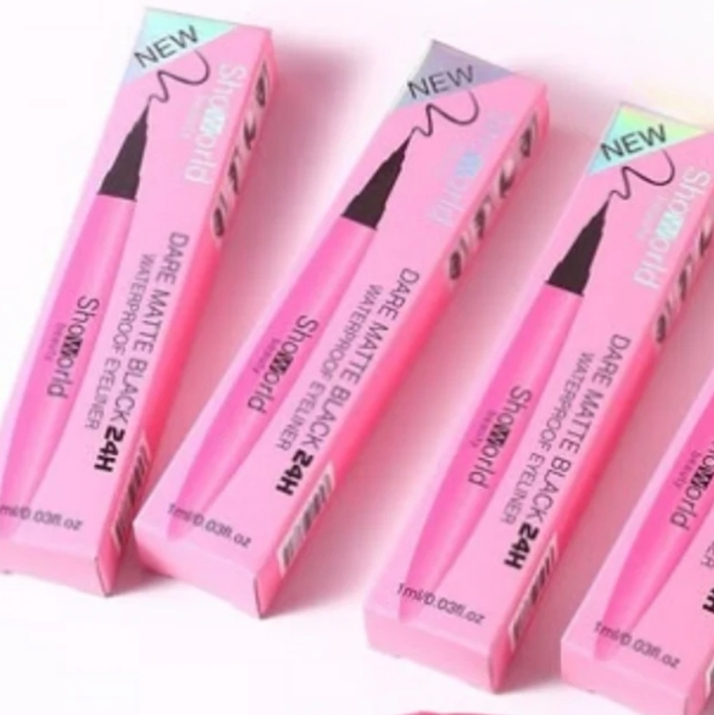 Showorld Eyeliner NEW 24 Hour Waterproof Eyeliner - Matte Black